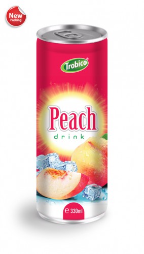 528 Trobico Peach drink alu can 330ml